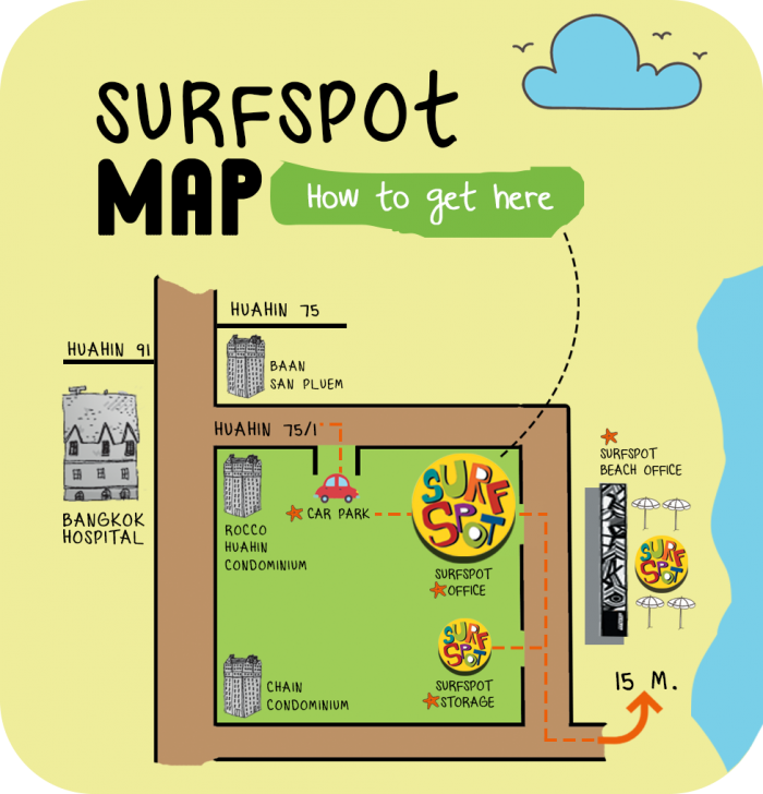 Surfspot map