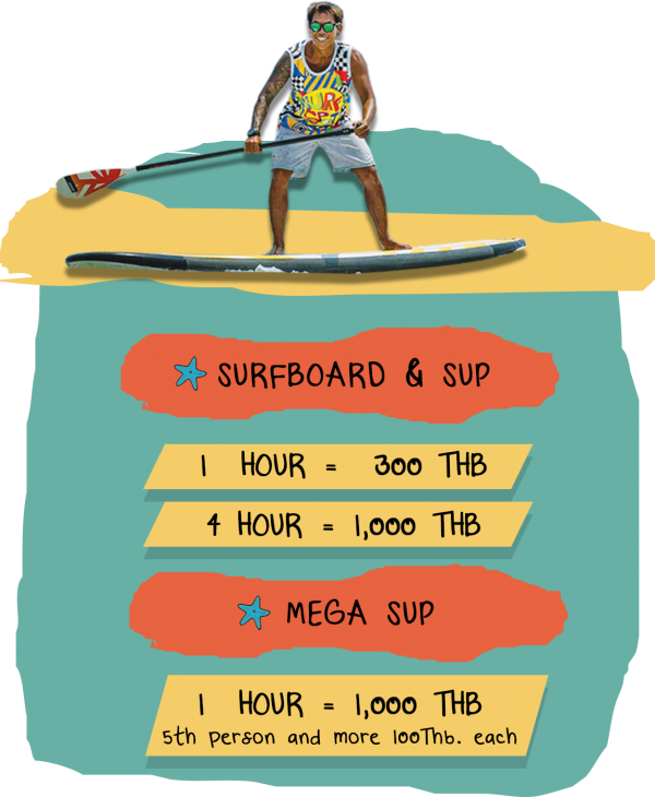 Sup and surfing price