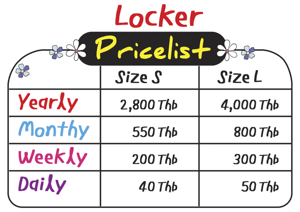 Locker price list