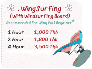 Wingsurfing lesson price list